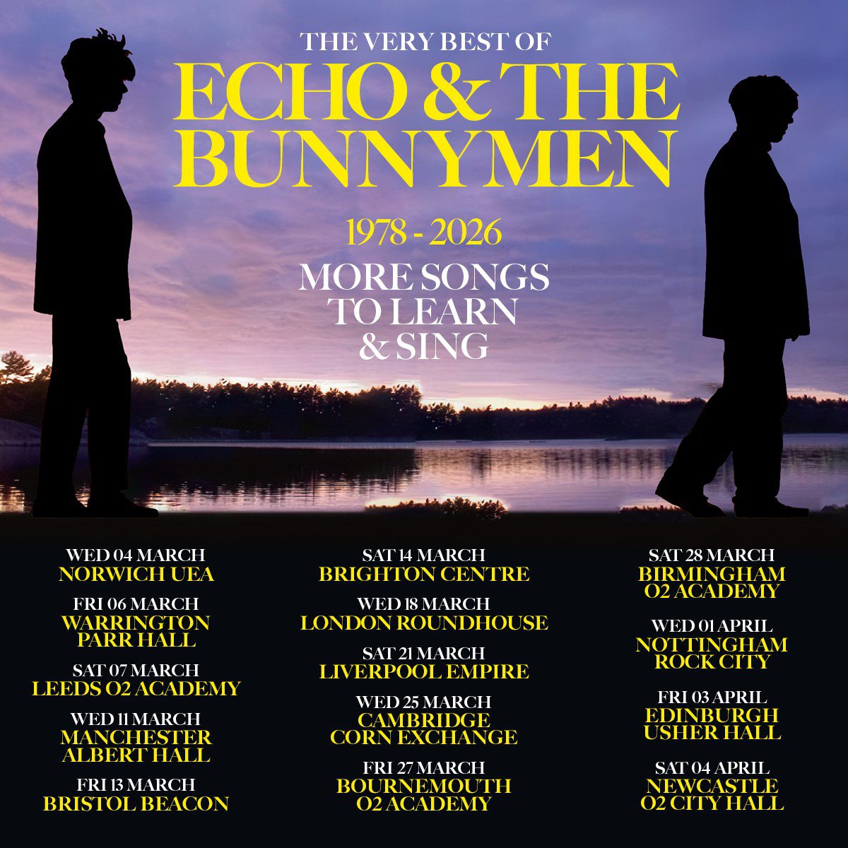 Official Licensed Echo & The Bunnymen Flexing Bunny T-Shirt - Unisex Black Red Silhouette Front Print