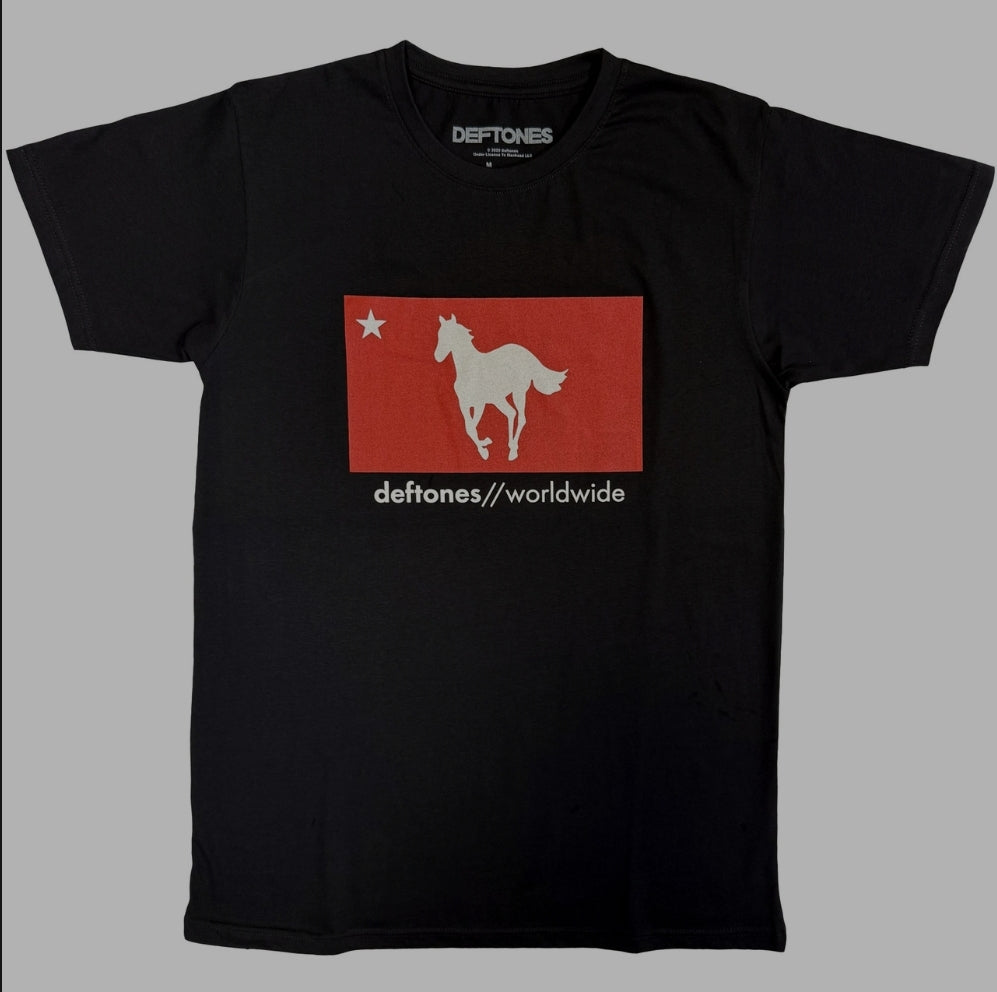 Deftones Star & Pony T-Shirt – Official Licensed Black Tee