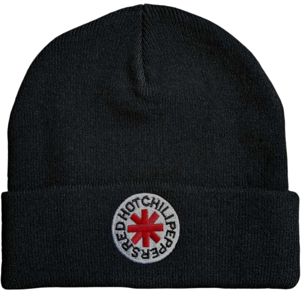 Red Hot Chili Peppers ‘Classic Asterisk’ Black Beanie – Official Licensed Unisex Hat