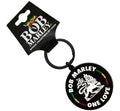 Bob Marley 'Lion' Keychain – Official Licensed Black Nickel Plated Metal Keyring