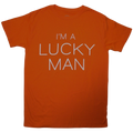 Official Licensed Richard Ashcroft 'Lucky Man' T-Shirt - Unisex Orange Front Print