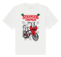 Official Stranger Things Christmas Bike Bow Tee | Netflix