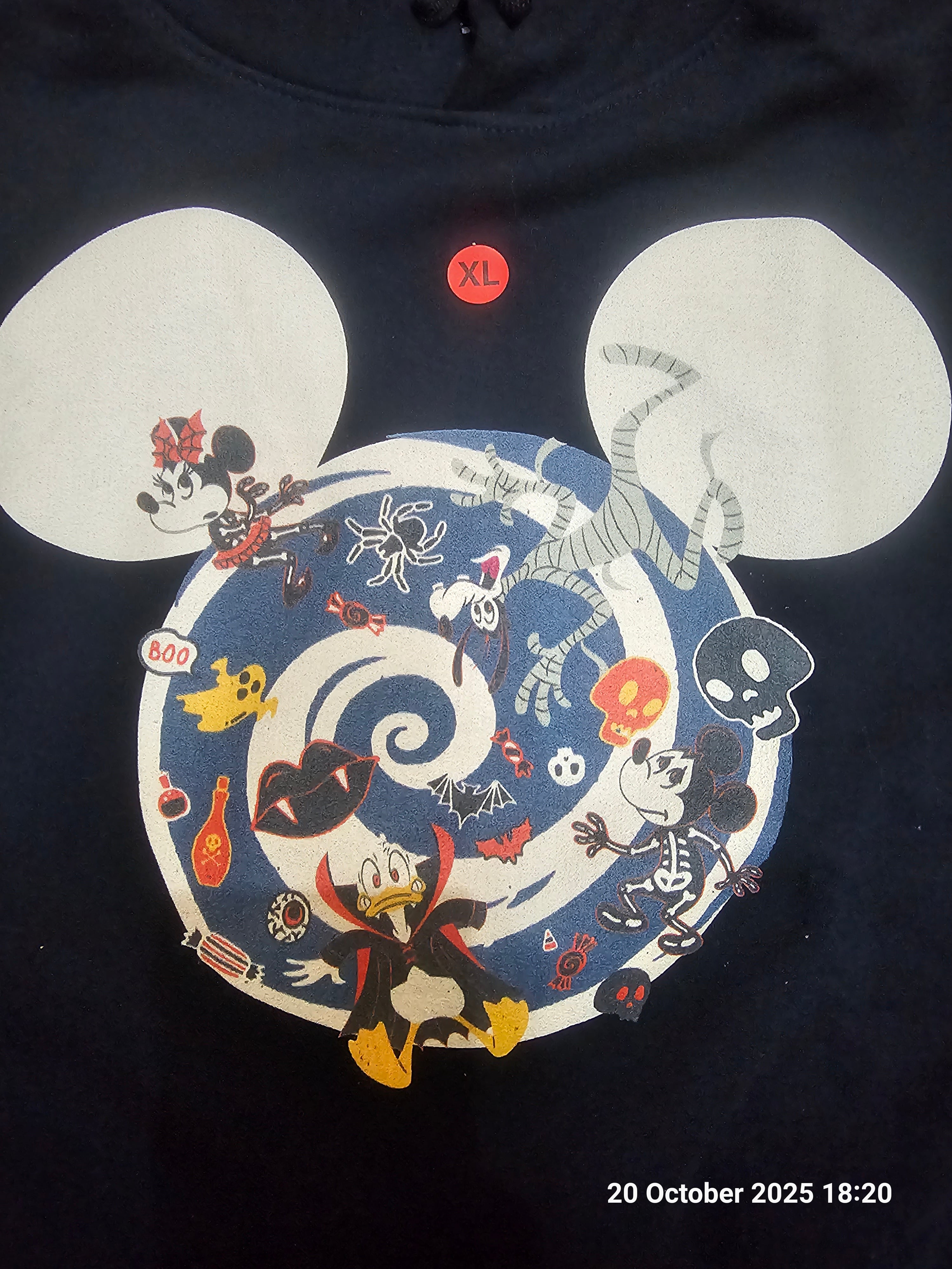 Official Disney Character Merch Minnie Mickey Mouse Donald Goofy Hoodie