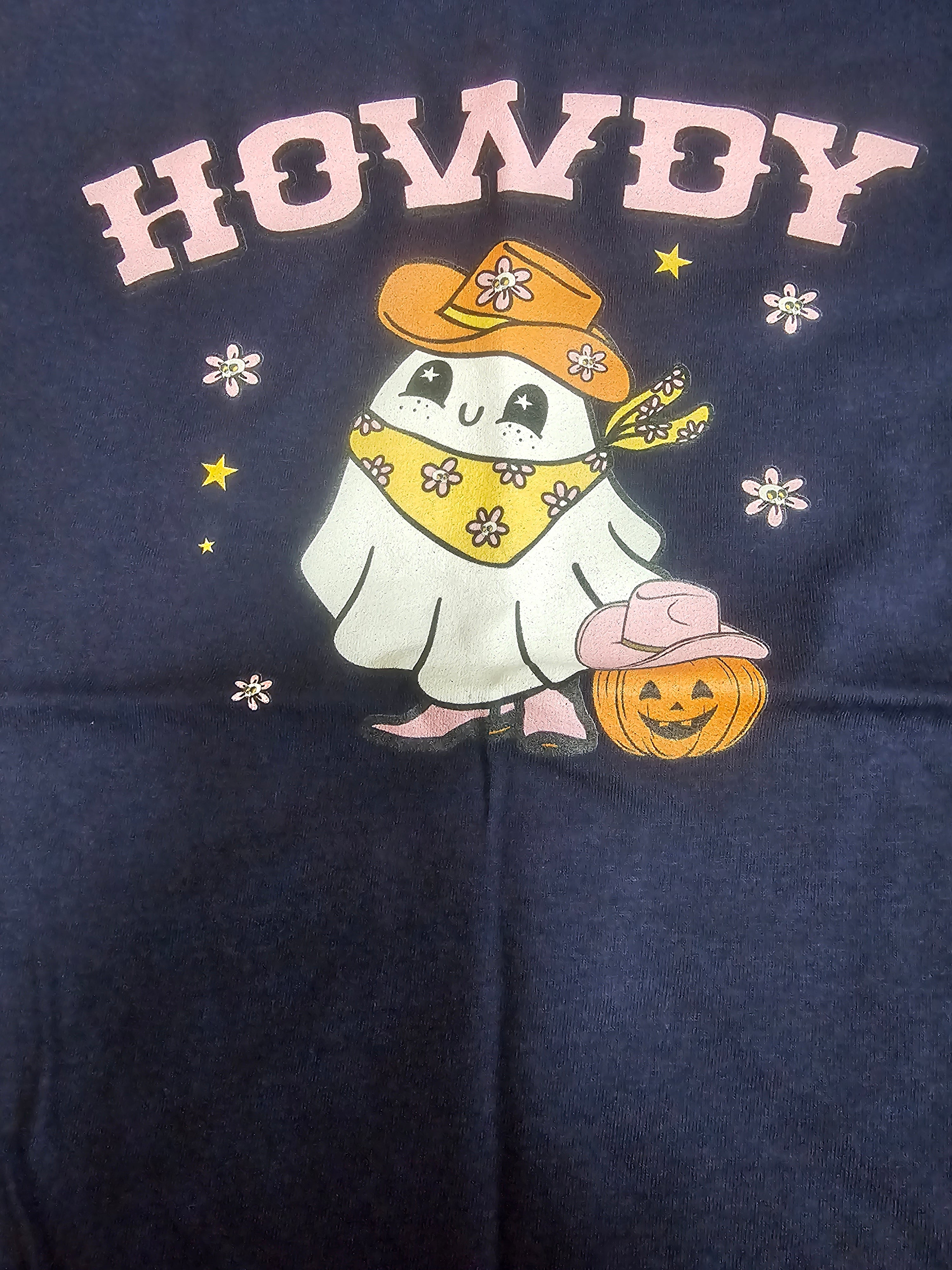 Howdy Ghost Pumpkin Halloween T-Shirt