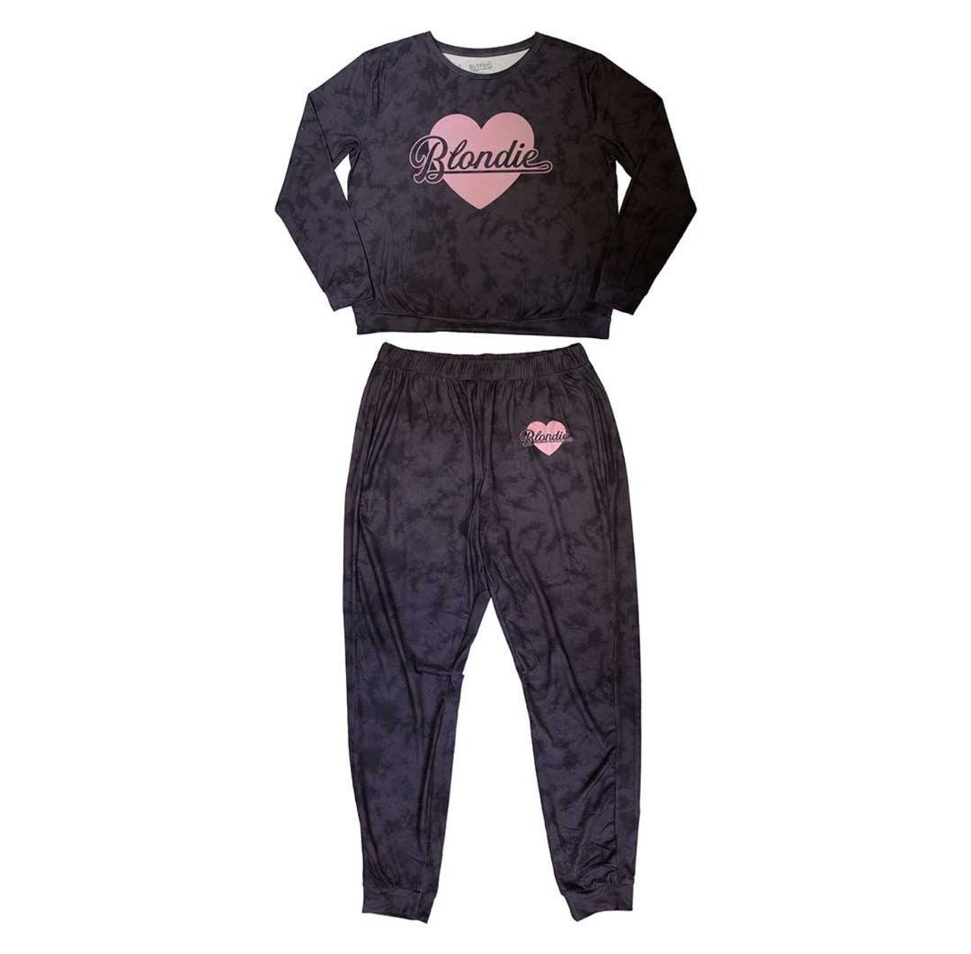 Official Blondie 'Heart Of Glass' Long-Sleeve Pyjamas - Last Chance! | New Wave Christmas Eve Box PJ's