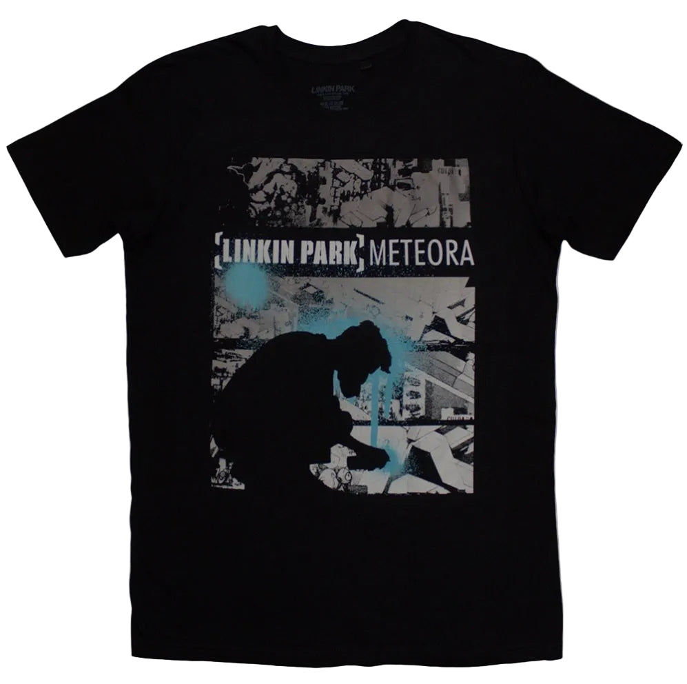 Linkin Park Meteora Drip Collage T-Shirt | Official Licensed Band Merch | Black Unisex Cotton Tee
