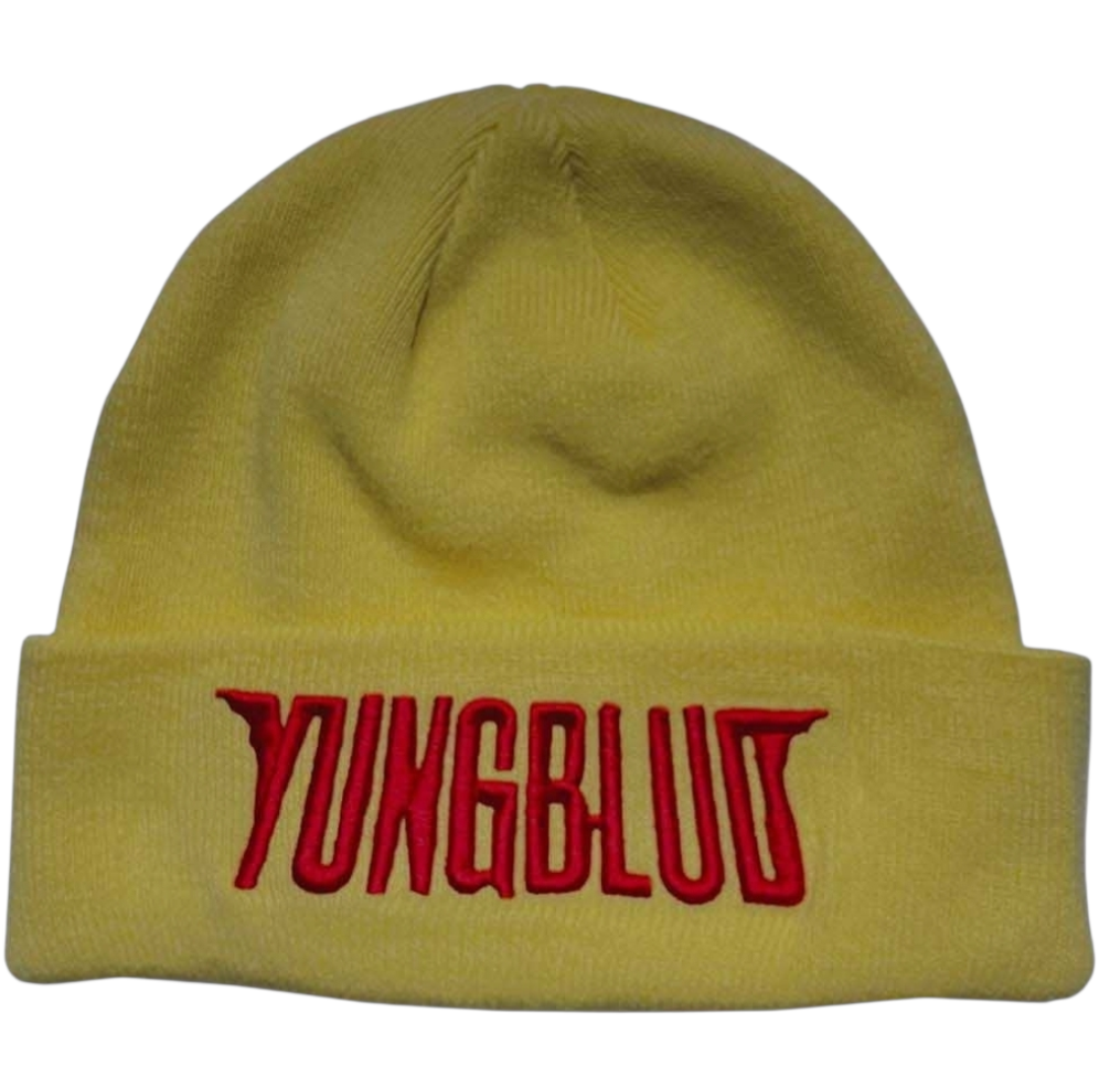 Yungblud ‘Red Logo’ Yellow Beanie – Official Licensed Unisex Hat