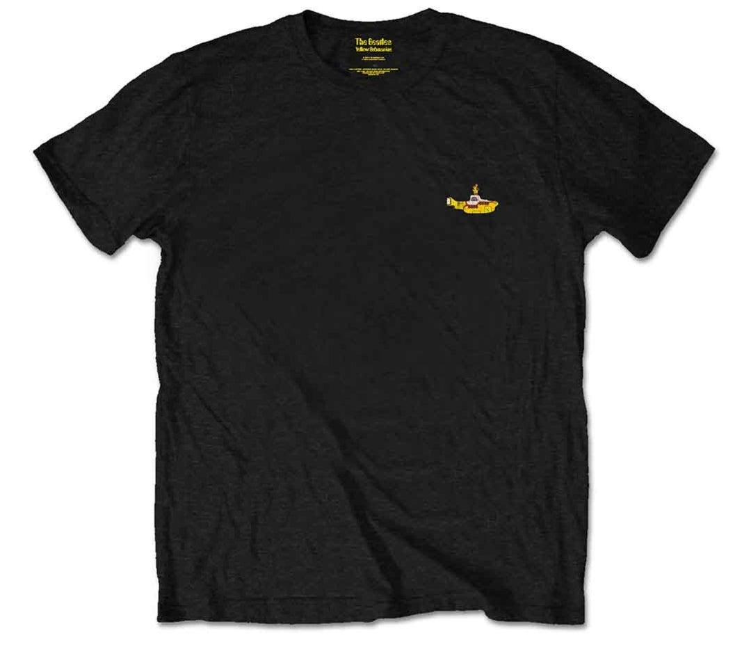 The Beatles - Nothing Is Real (Yellow Submarine 1968) Front & Back T-Shirt Black (Official Licensed)