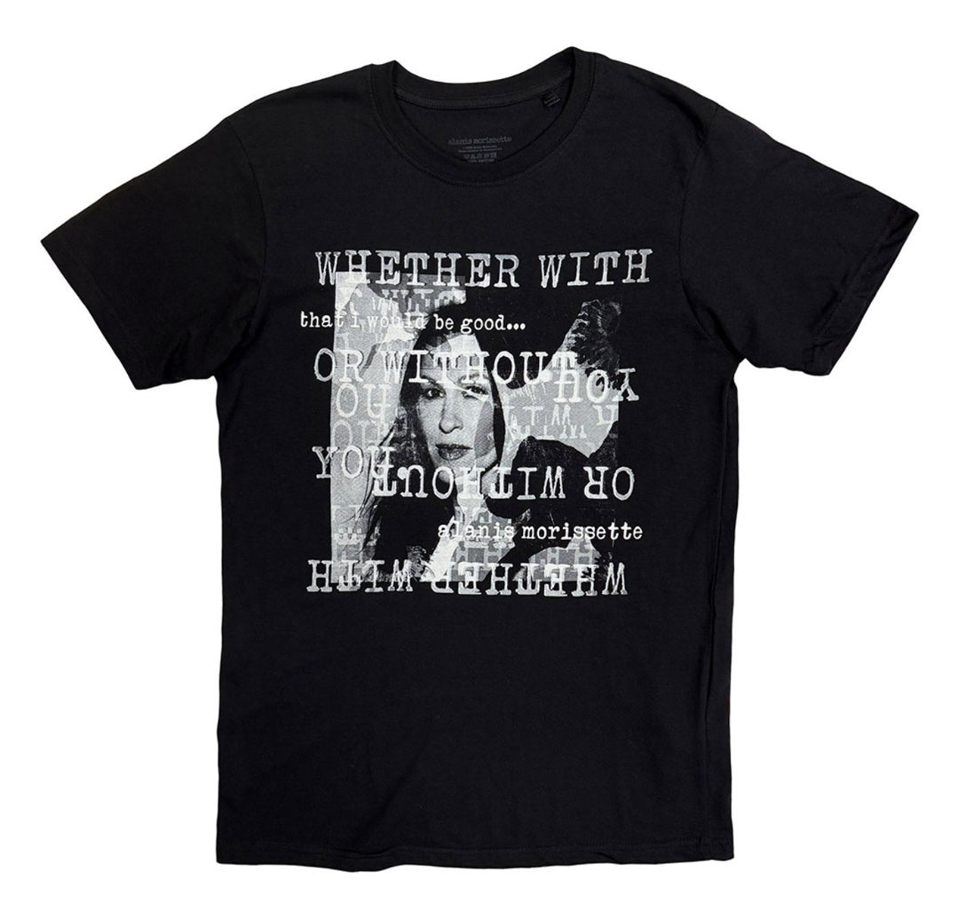 Official Alanis Morissette “Whether With” T-Shirt – Black (Unisex)