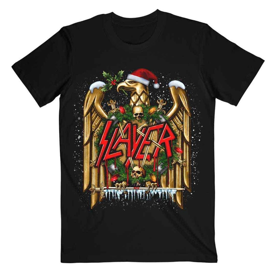 Slayer - Holiday Eagle T-Shirt Black (Official Licensed)