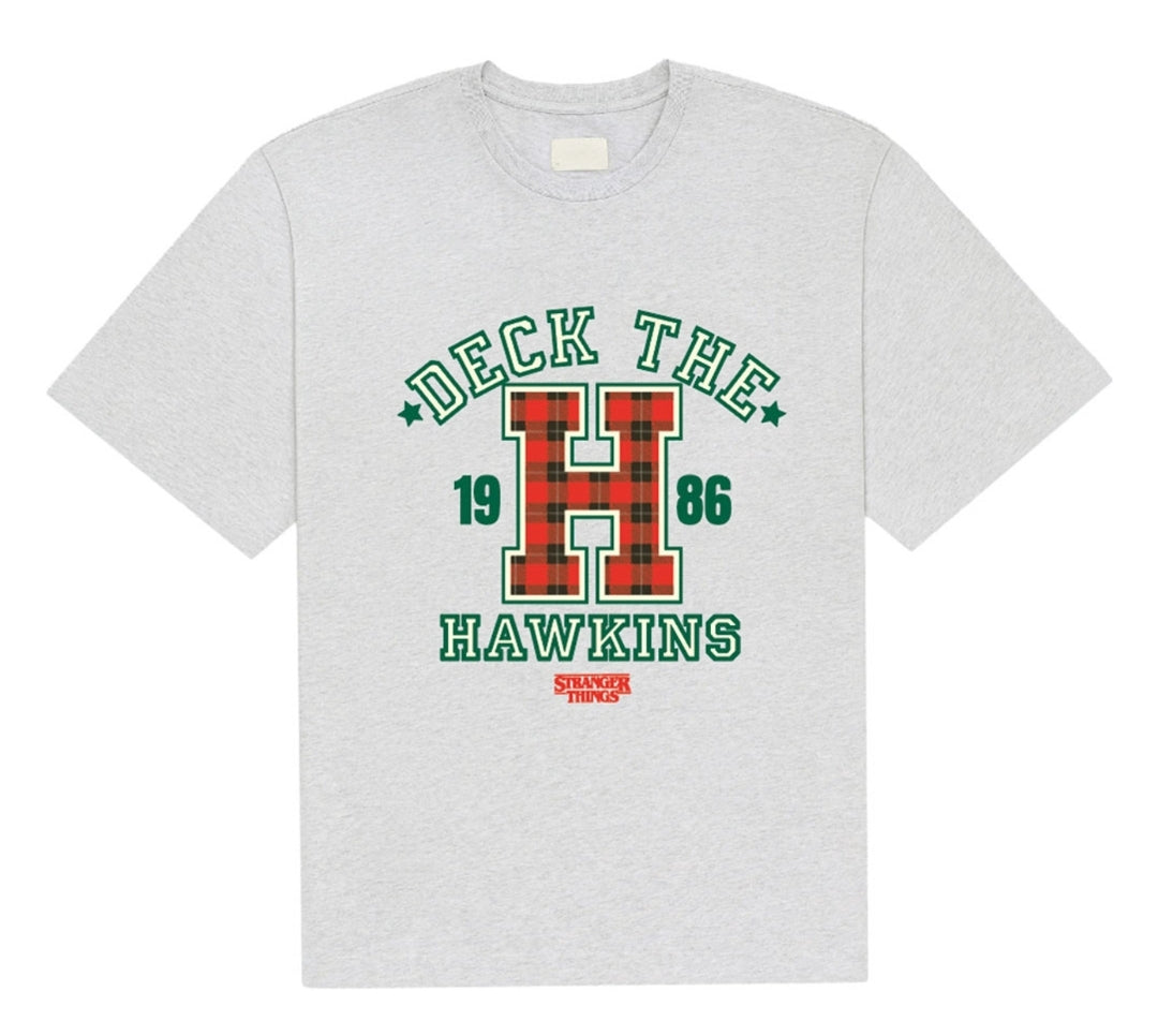 Official Stranger Things Deck The Hawkins Christmas Tee | Netflix