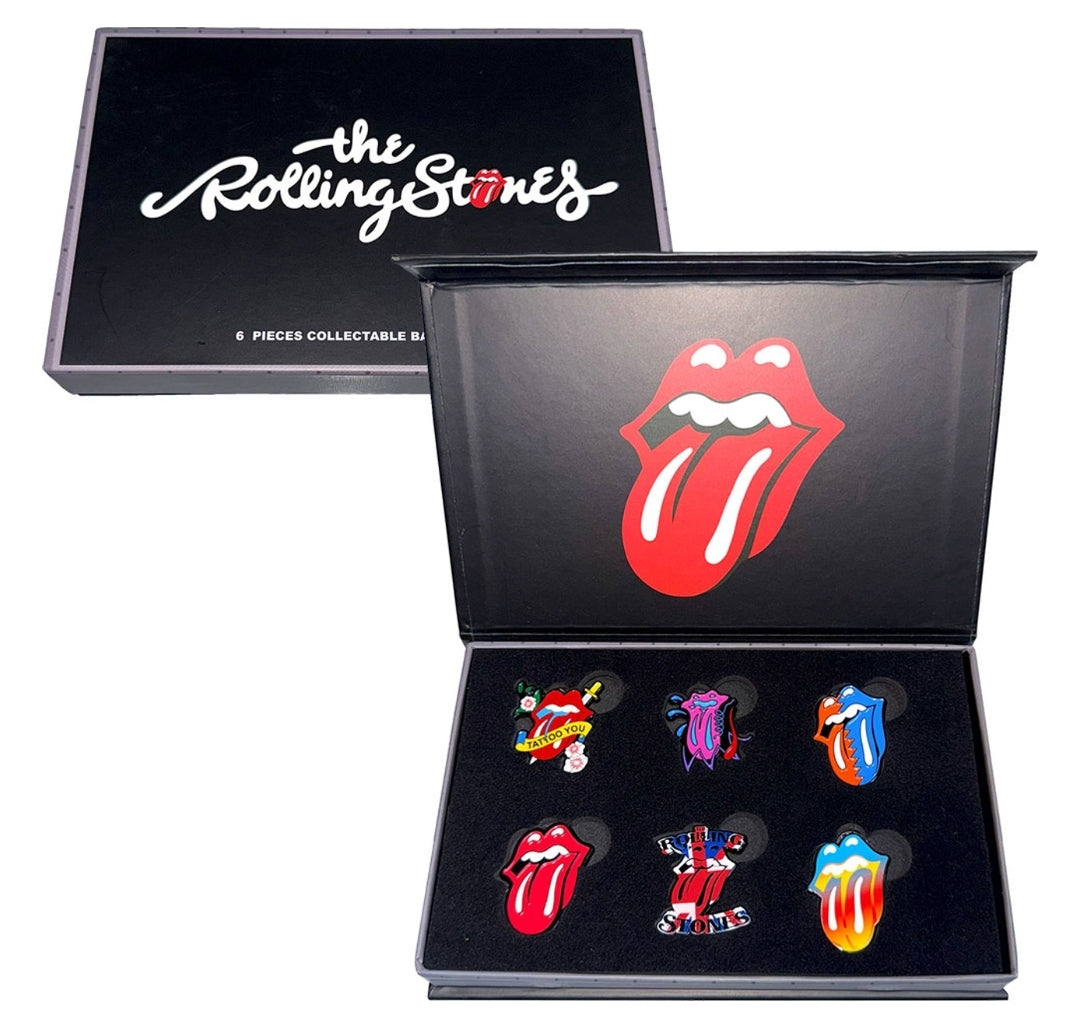 The Rolling Stones - Tongues Evolution 1 Pin Badge Set (Official Licensed)