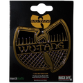 Official Licensed Wu-Tang Clan 'Black & Gold Logo' Pin Badge - Antiqued Gold Plated (White Available)
