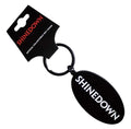 Shinedown 'Text Logo' Keychain – Official Licensed Black Nickel Plated Metal Keyring