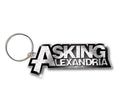 Asking Alexandria Logo Keychain – Official Licensed Die-Cut Enamel Infill Metal Keyring