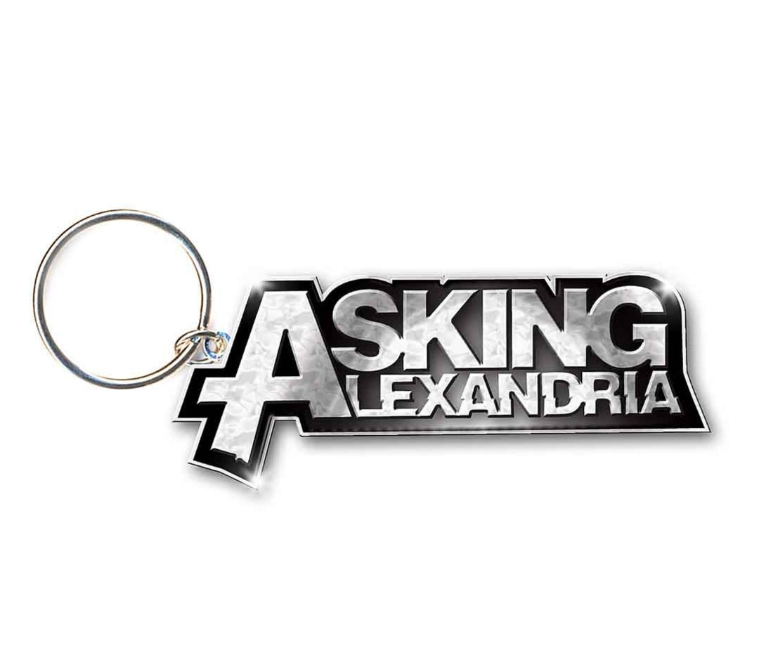 Asking Alexandria Logo Keychain – Official Licensed Die-Cut Enamel Infill Metal Keyring