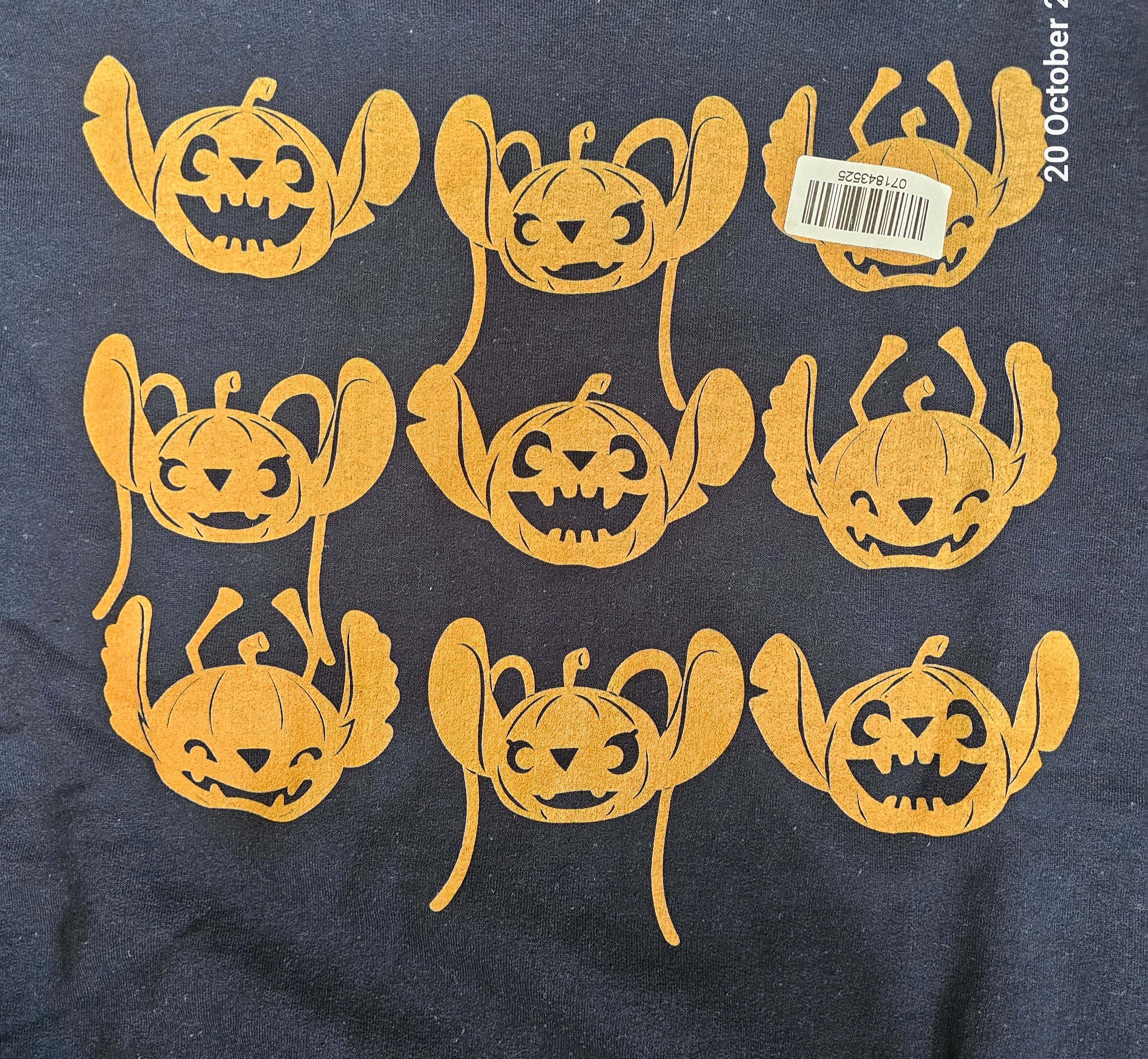 Official Disney Stitch Pumpkin Halloween Hoodie - Plus Size
