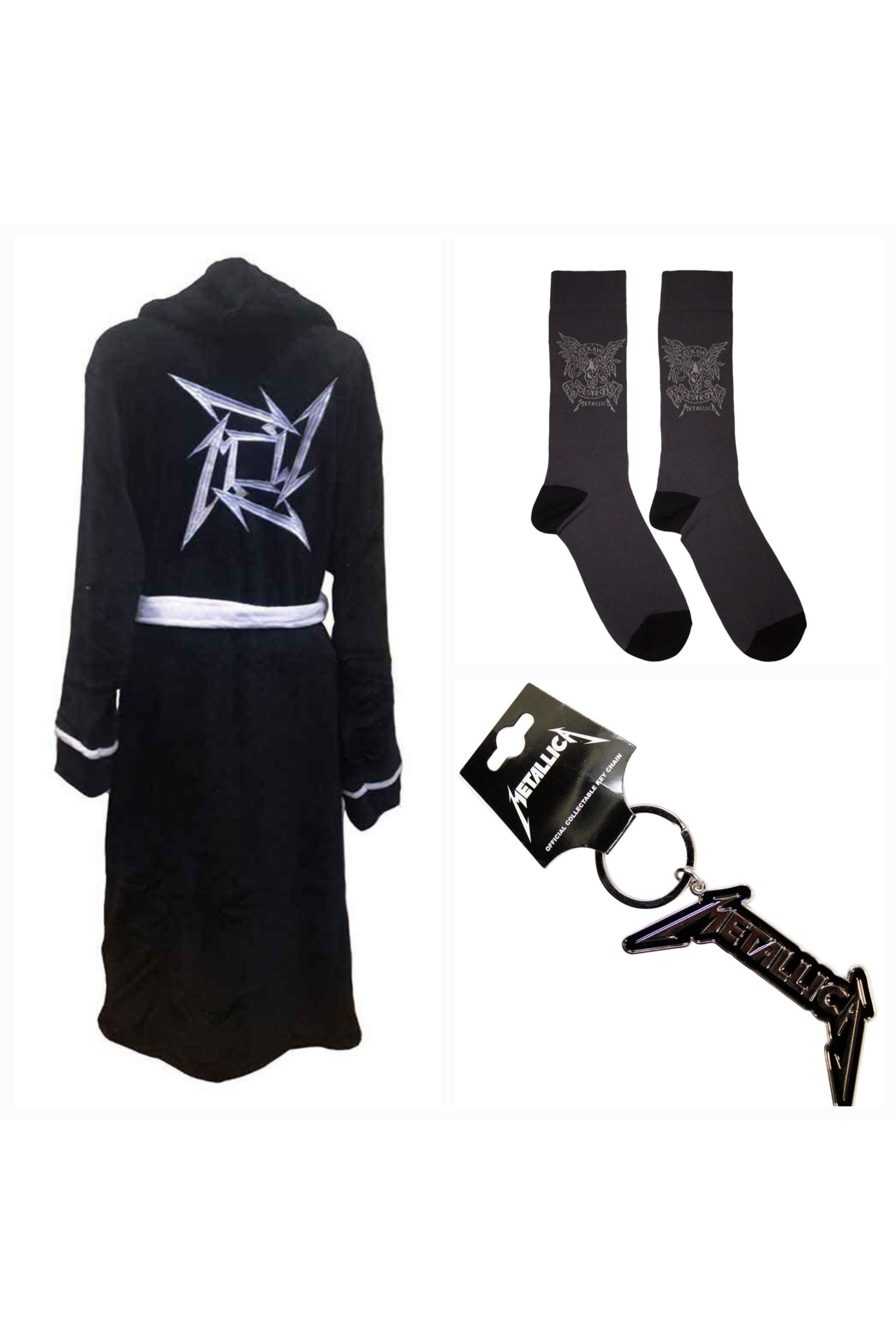 Official Metallica Ultimate Dressing Gown Thrash Gift Bundle