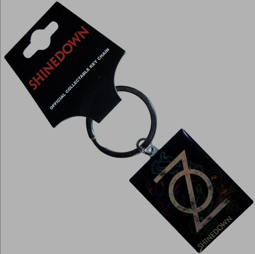 Official Licensed Shinedown 'I Will Never Be Voiceless' Keychain - Metal Front Design