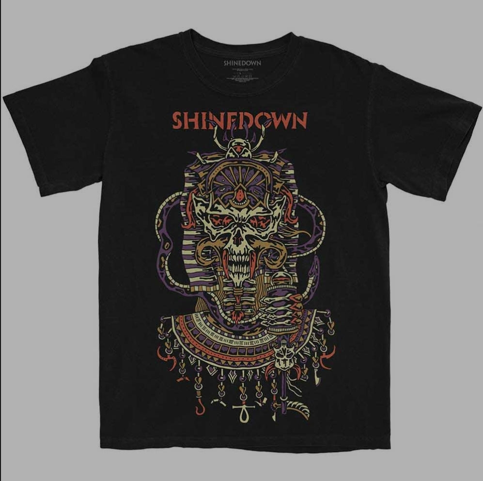 Official Licensed Shinedown 'Planet Zero' T-Shirt - Unisex Black Front Print