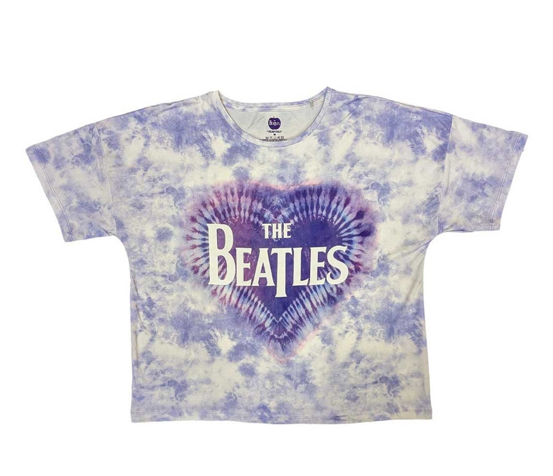 Official Beatles 'Heart & Drop T Logo' Short-Sleeve Pyjamas - Last Chance! | Fab Christmas Eve Box PJ