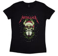 Metallica - Santa Horns Ladies T-Shirt Black (Official Licensed)