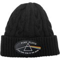 Pink Floyd ‘The Dark Side of the Moon Black Border’ Black Beanie – Official Licensed Unisex Hat