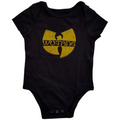 Official Licensed Wu-Tang Clan 'Logo' Baby Grow - Black Recycled Blend Front Print