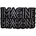 Official Licensed Imagine Dragons 'Double Logo' Woven Patch - Iron-On Standard Patch (5.2 x 8.7 cm)