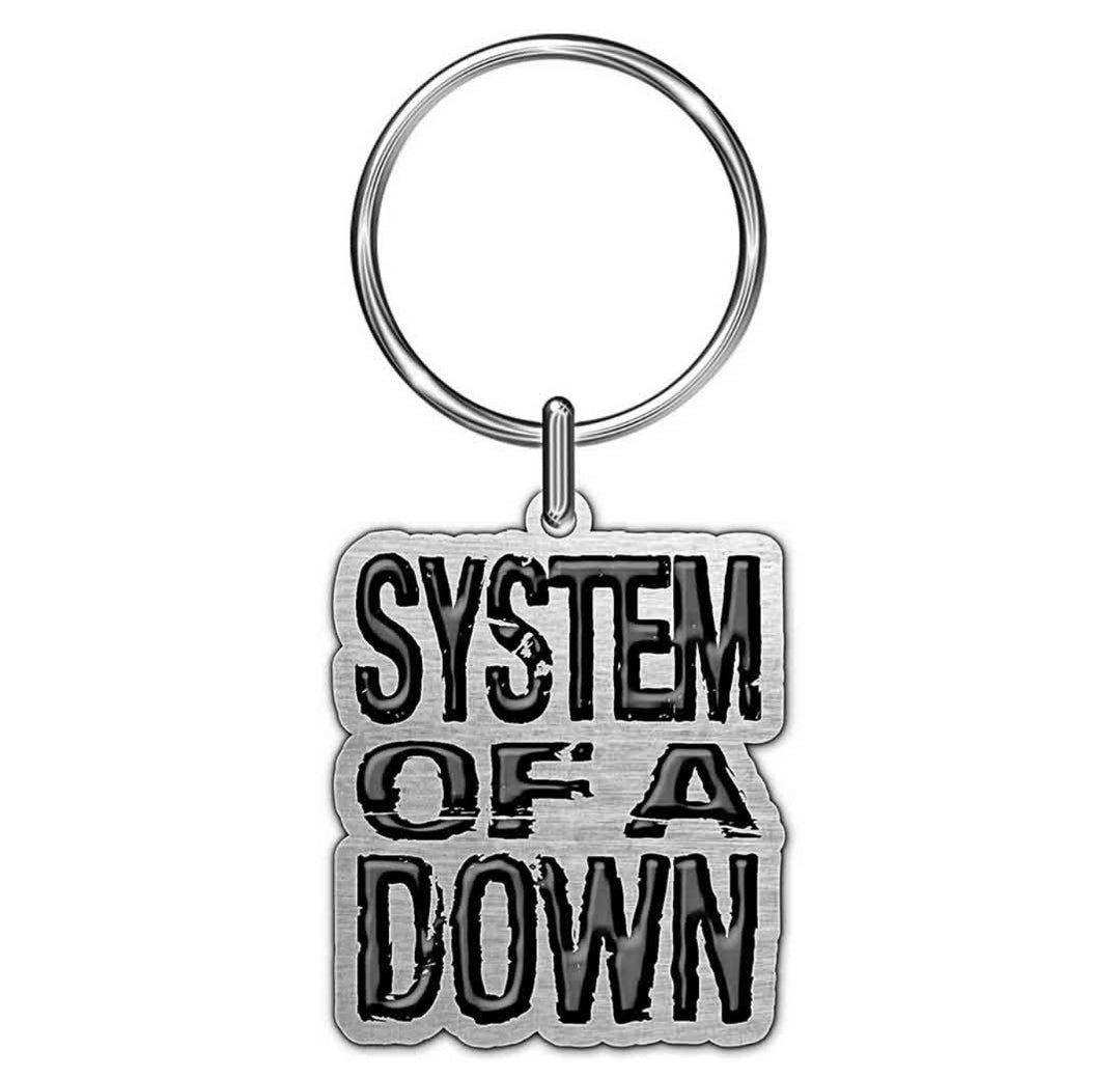 System Of A Down 'Logo' Keychain – Official Licensed Die-Cast Enamel Infill Metal Keyring