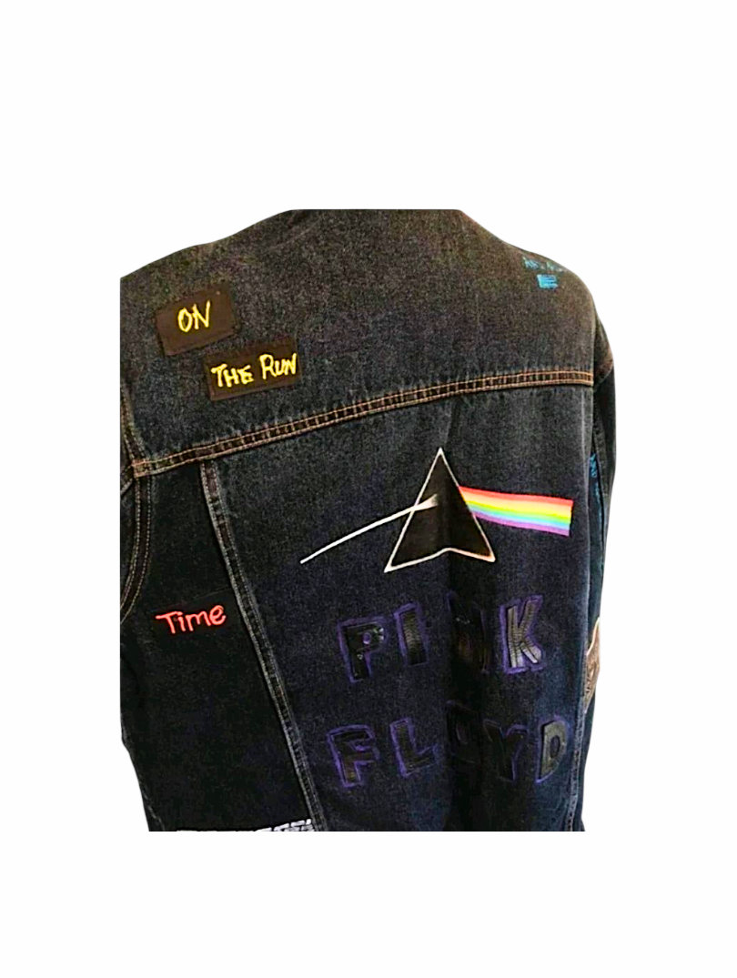 Custom Pink Floyd Denim Jacket - Size L