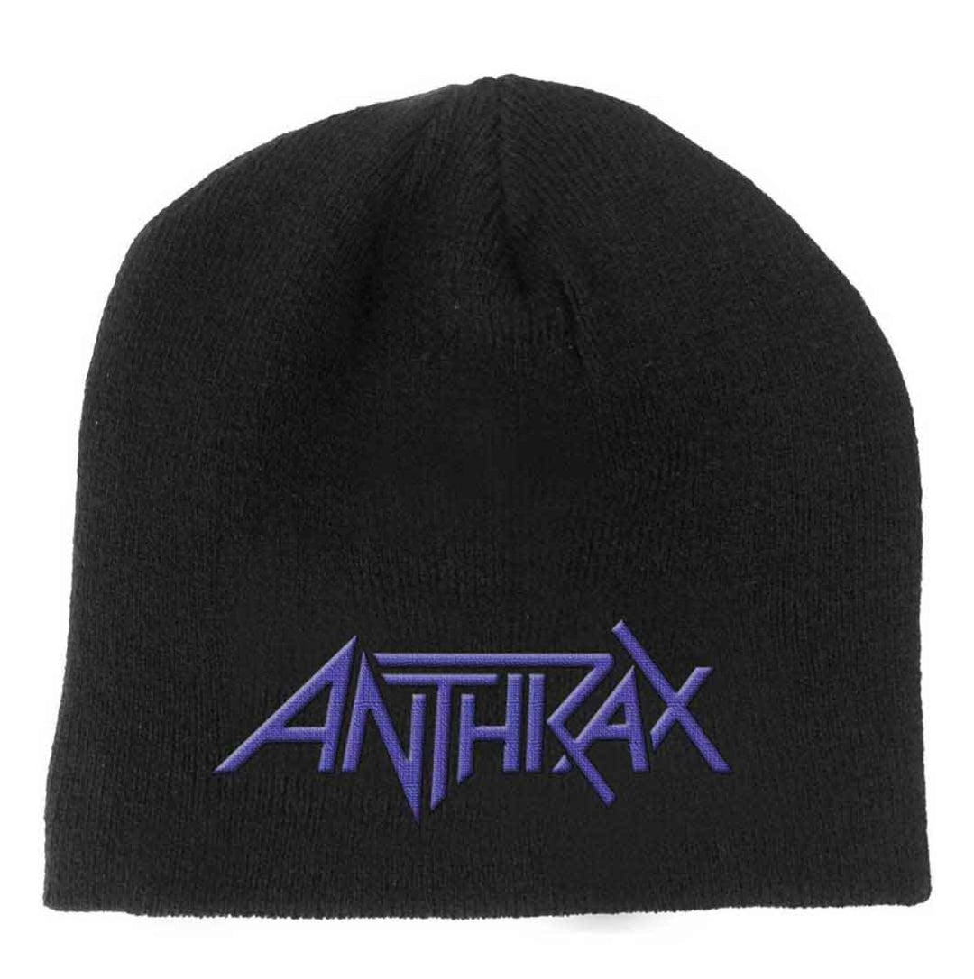 Official Anthrax Logo Black Beanie Hat