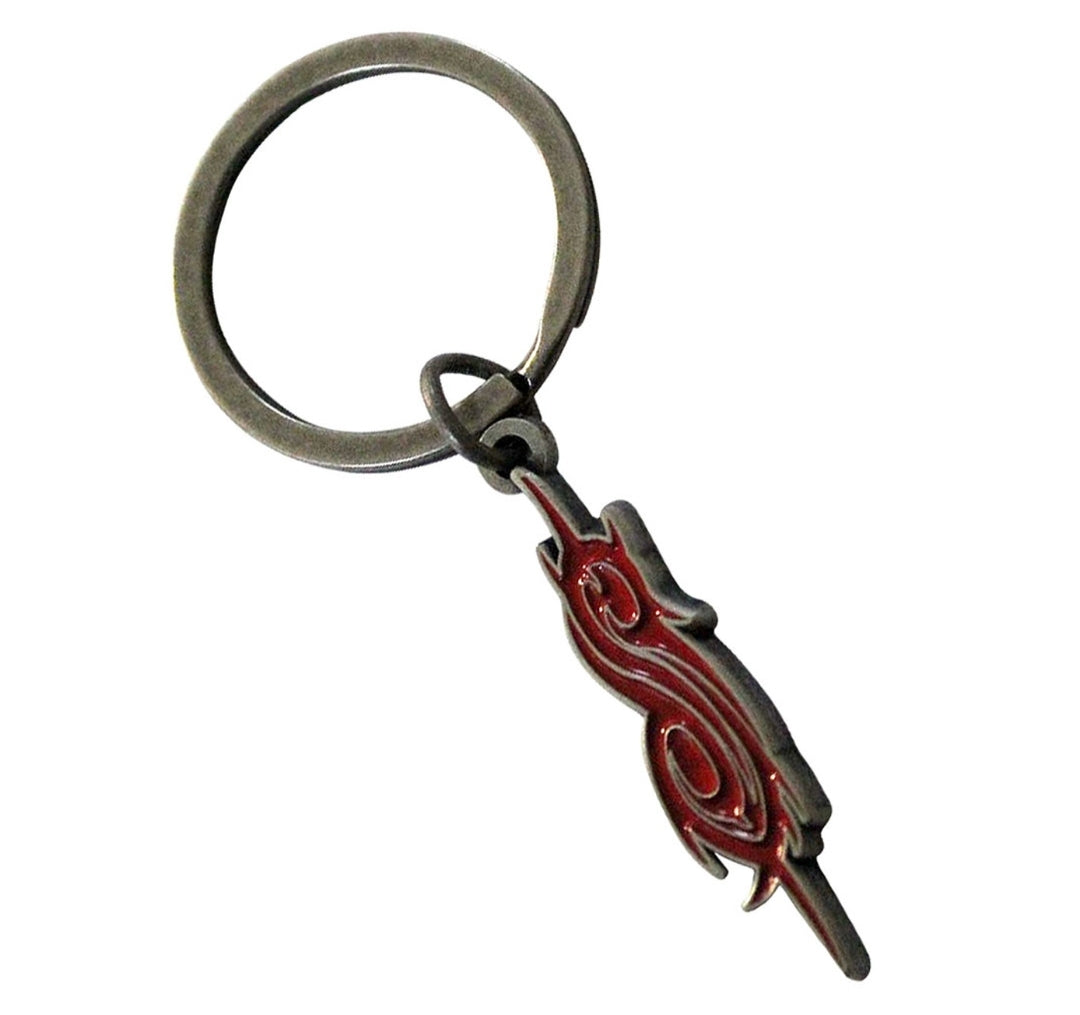 Slipknot 'Tribal S' Keychain – Official Licensed Antiqued Nickel Coloured Metal Keyring