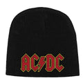 Official AC/DC Logo Beanie – Black⚡One Size Fits All | 100% Acrylic | Embroidered Logo