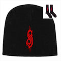 Official Slipknot Gift Set – Tribal S Logo Beanie Hat + Socks | Ultimate Maggot Christmas Gift