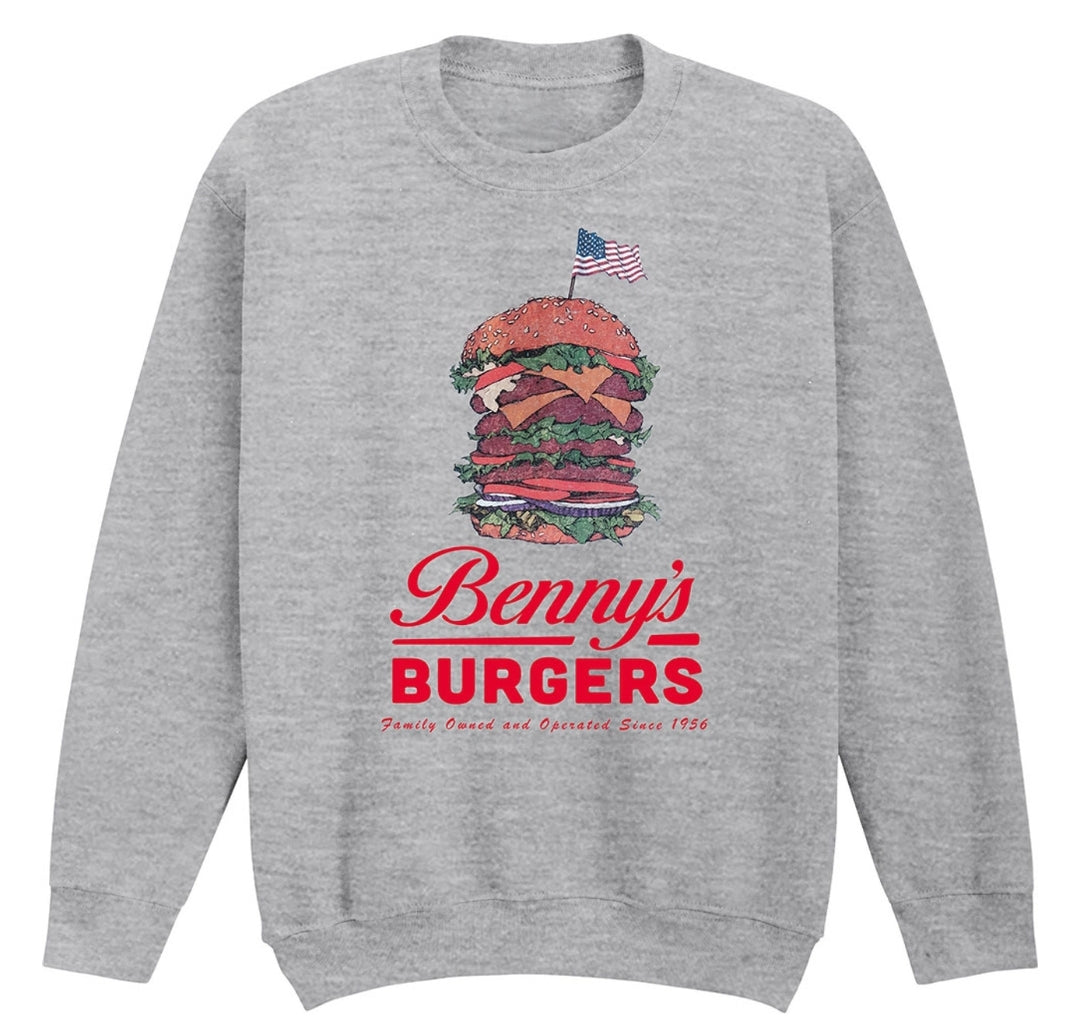 Official Stranger Things Benny's Burgers Sweatshirt | Netflix