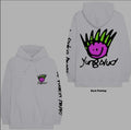 Official Licensed Yungblud 'Face' Pullover Hoodie - Unisex White Front & Back Print