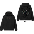 BlackPink Unisex Pullover Hoodie: Pink Venom Oil Stroke (Black) (Back Print)